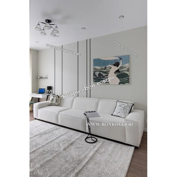 Белый Ковер Для Гостиной Дизайн 25577